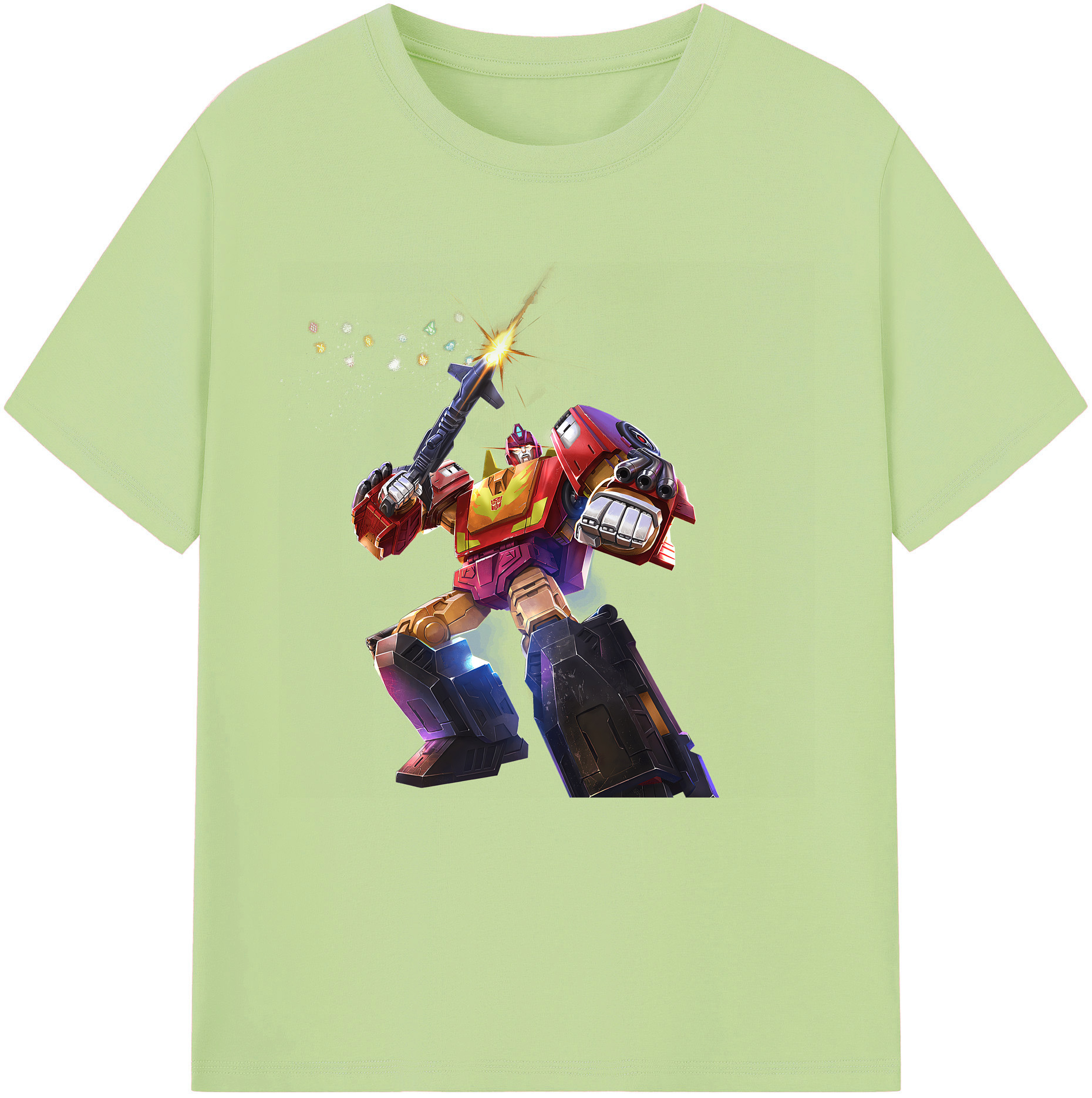 （画像用） Transformers トランスフォーマー 綿100％半袖Tシャツ（フロントプリント）